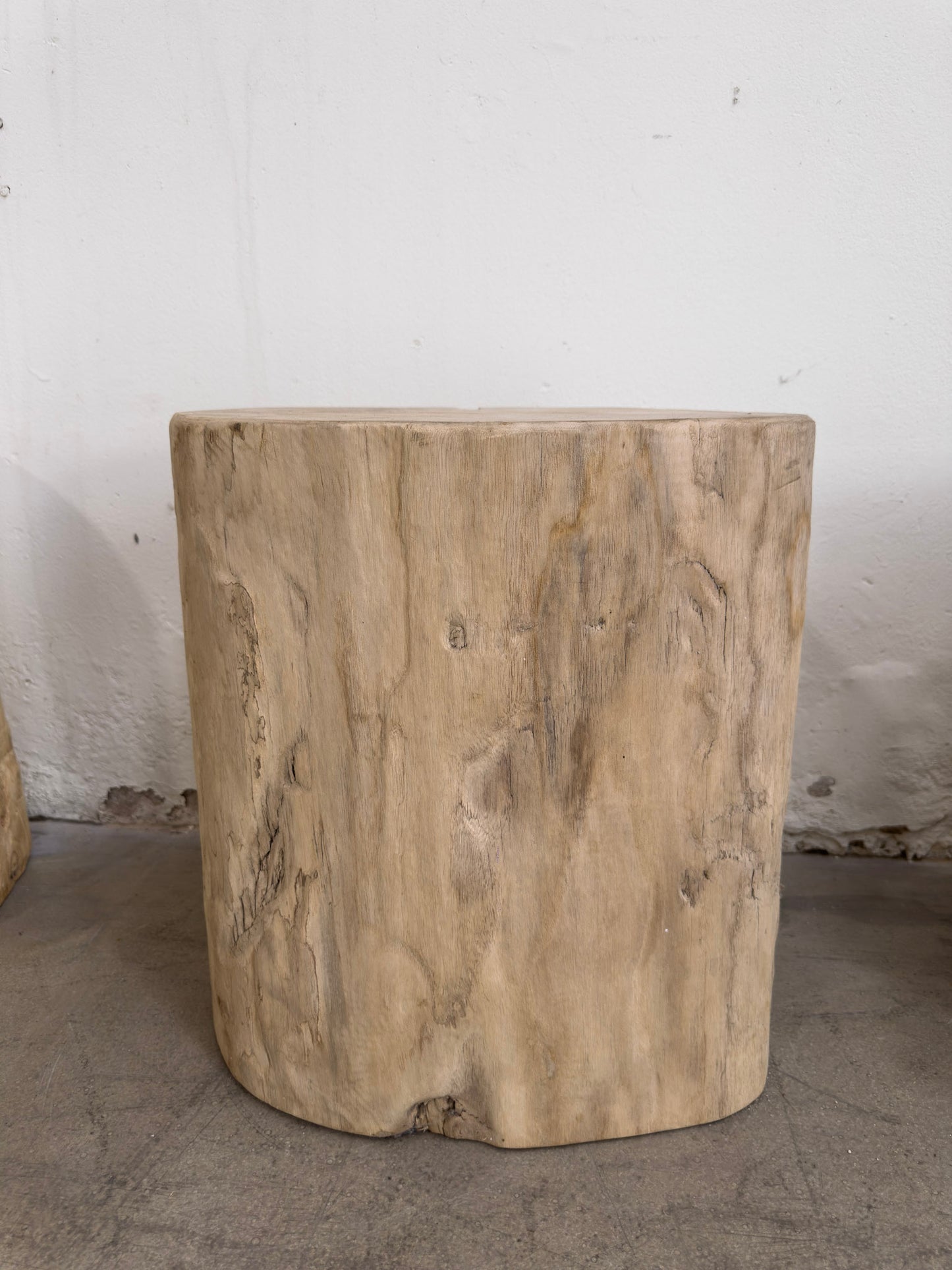 Reclaimed Timber Log Side Table