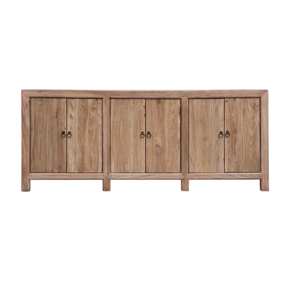 Linear 6 Door Cabinet Natural | 220 cm