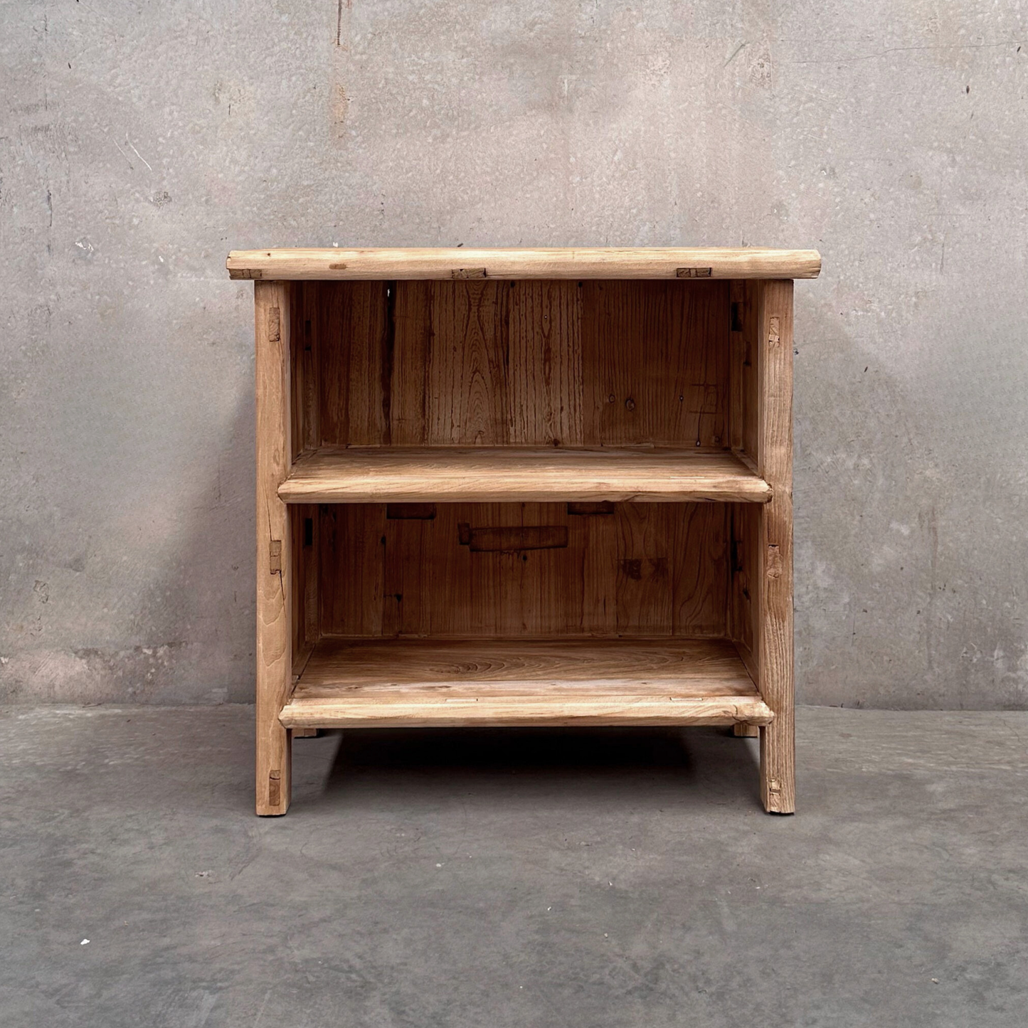 Heritage 2 Pocket Low Shelf | Rustic | 90 cm