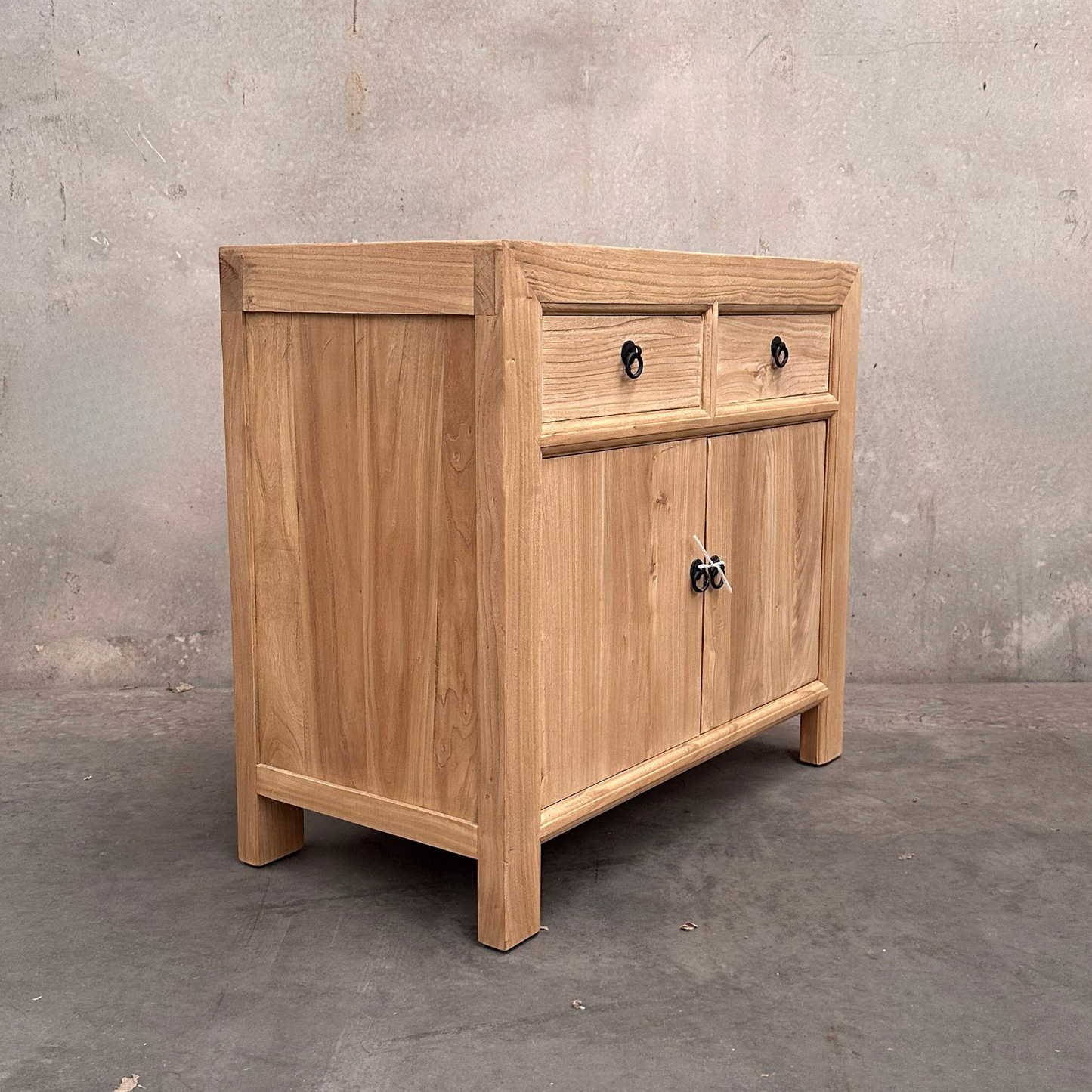 Linear 2 Drawer 2 Door Cabinet | Natural | 90 cm