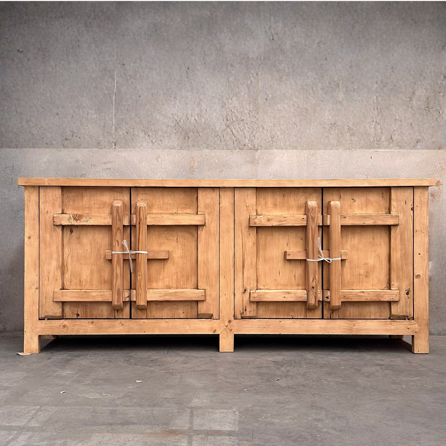 Latch 4 Door Cabinet | Rustic | 230 cm