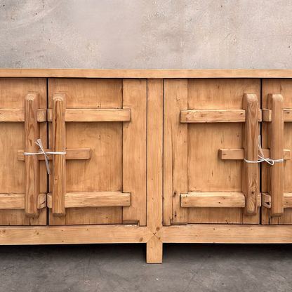 Latch 4 Door Cabinet | Rustic | 230 cm