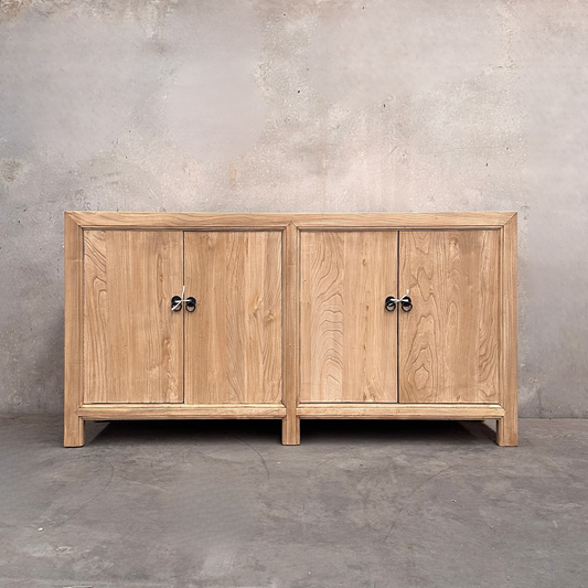 Linear 4 Door Cabinet | Natural | 175 cm