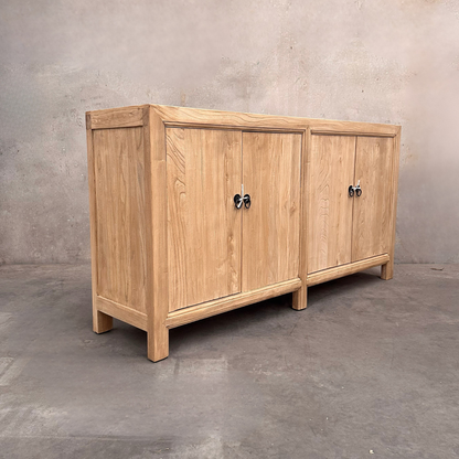 Linear 4 Door Cabinet | Natural | 175 cm