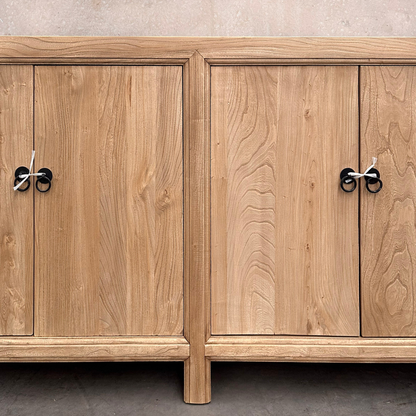Linear 4 Door Cabinet | Natural | 175 cm