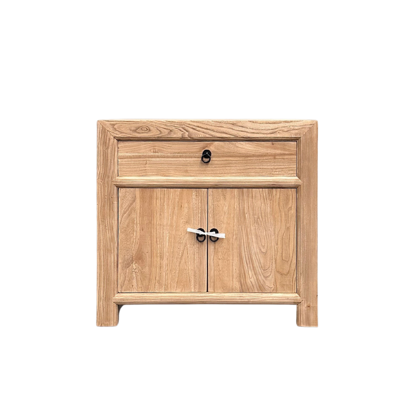Linear 1 Drawer 2 Door Bedside | Natural | 75 cm