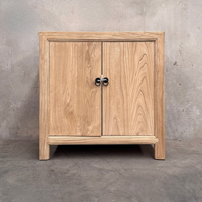 Linear 2 Door Cabinet | Natural | 90 cm
