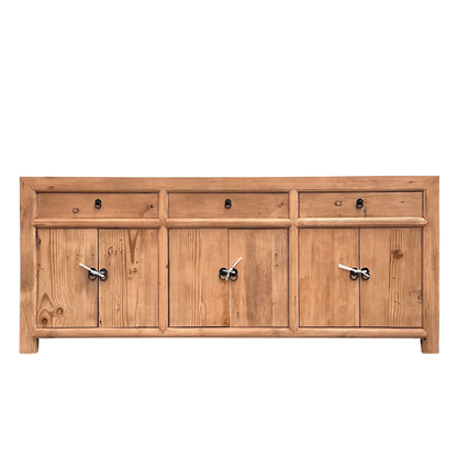 Linear 3 Drawer 6 Door Cabinet | Rustic | 200 cm