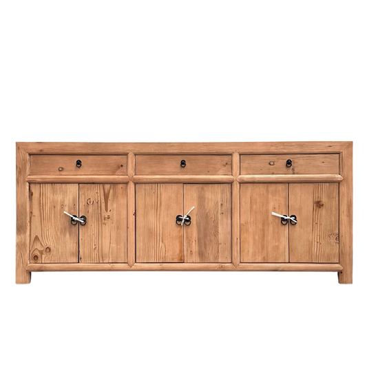 Linear 3 Drawer 6 Door Cabinet | Rustic | 200 cm