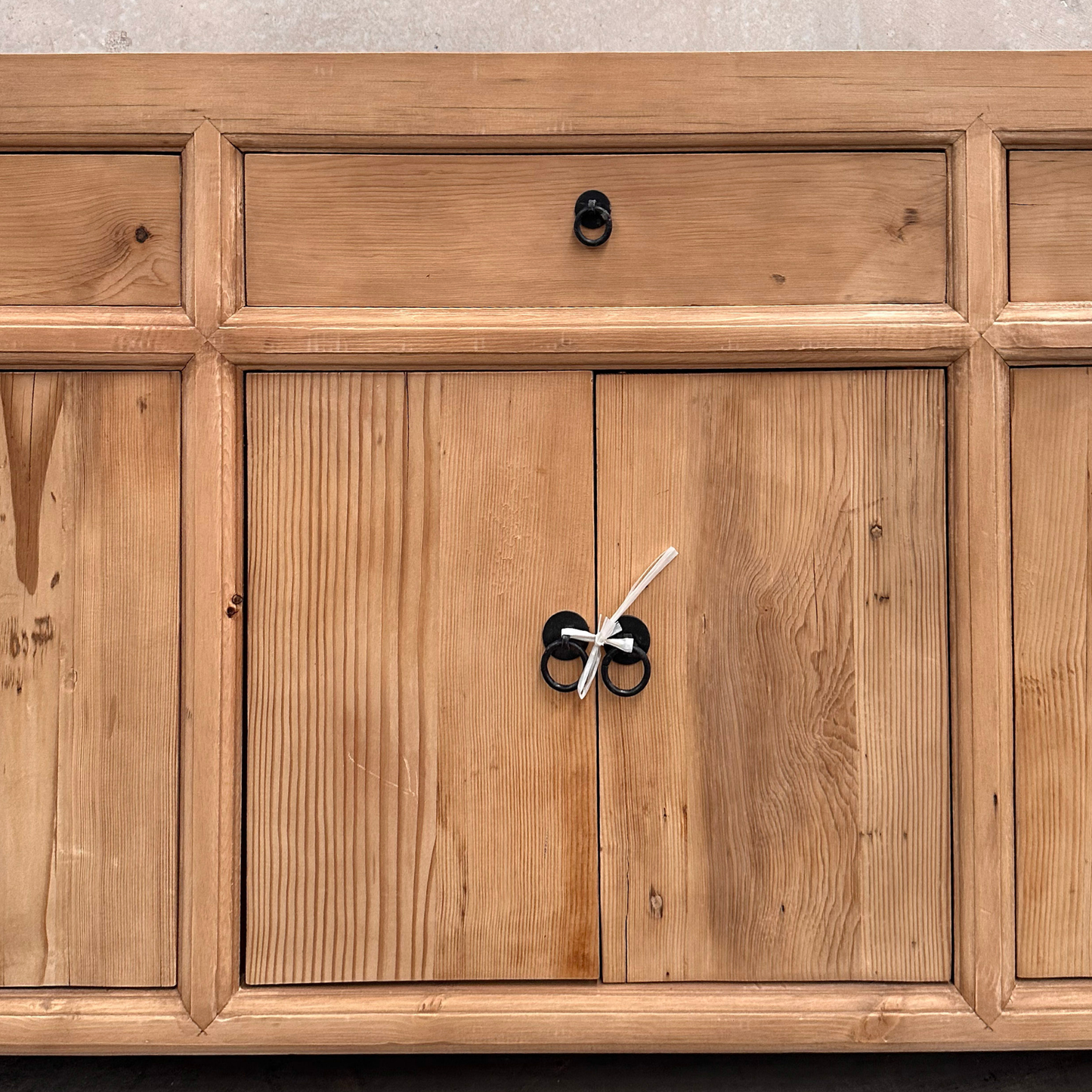 Linear 3 Drawer 6 Door Cabinet | Rustic | 200 cm