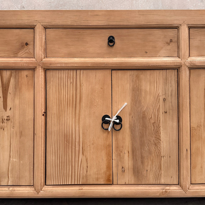 Linear 3 Drawer 6 Door Cabinet | Rustic | 200 cm