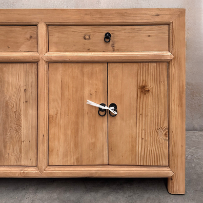 Linear 3 Drawer 6 Door Cabinet | Rustic | 200 cm