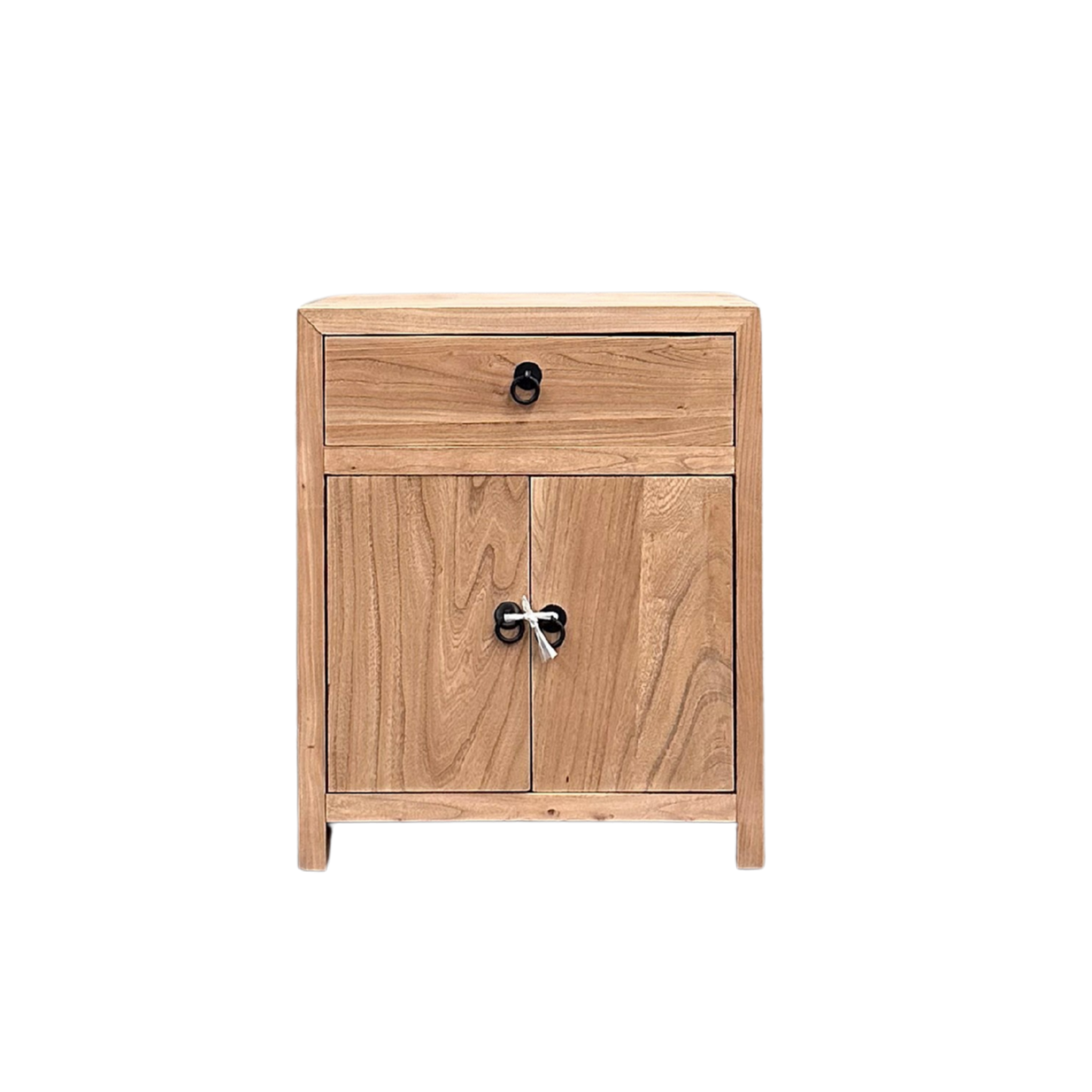 Linear 1 Drawer 2 Door Bedside | Natural | 50 cm