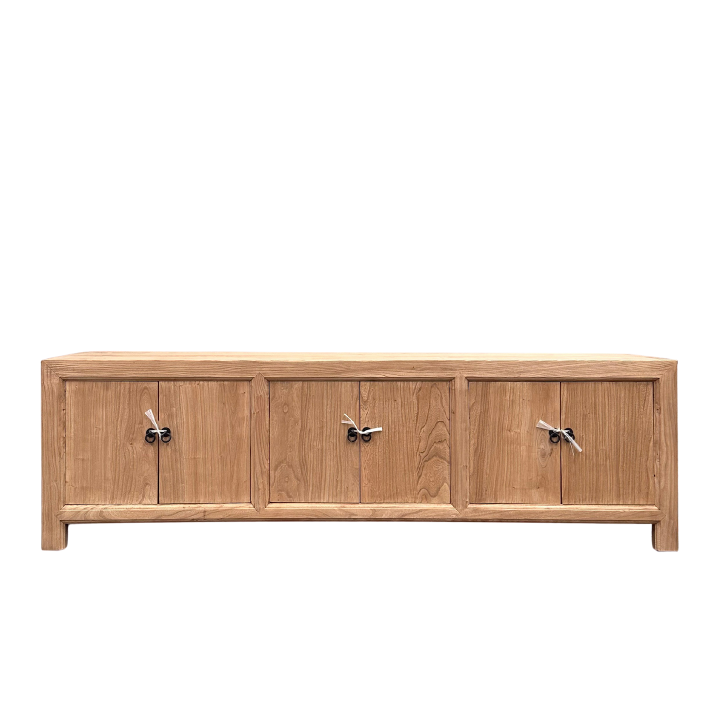 Linear 6 Door Low Cabinet | Natural | 200 cm