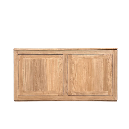 2 Door Block Cabinet | Natural | 140 cm
