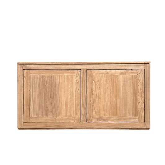 2 Door Block Cabinet | Natural | 140 cm