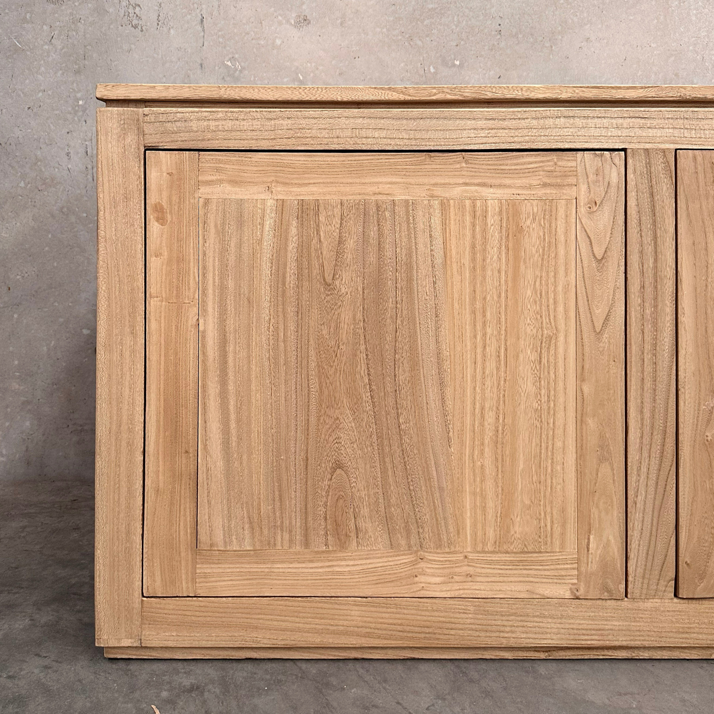 2 Door Block Cabinet | Natural | 140 cm