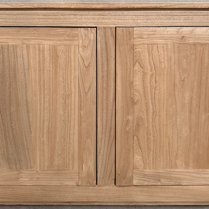 2 Door Block Cabinet | Natural | 140 cm