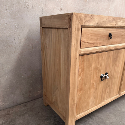 Linear 3 Drawer 6 Door Cabinet | Natural | 200 cm
