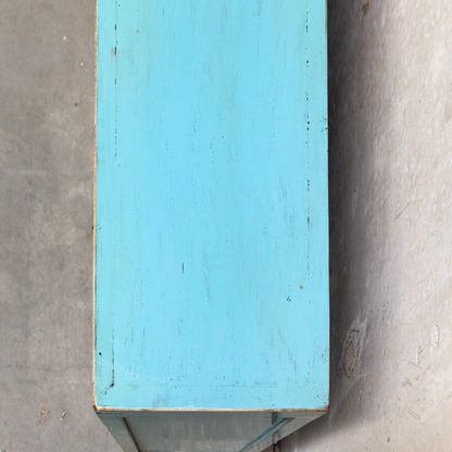 Linear 3 Drawer 4 Door Teal Cabinet | Lacquered | 165 cm