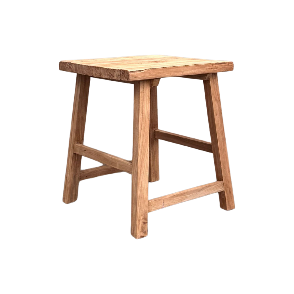 Rectangular Side Table Rustic | Reclaimed Timber – Maison Est