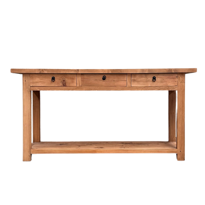 Heritage 3 Drawer Console | Rustic | 170 cm