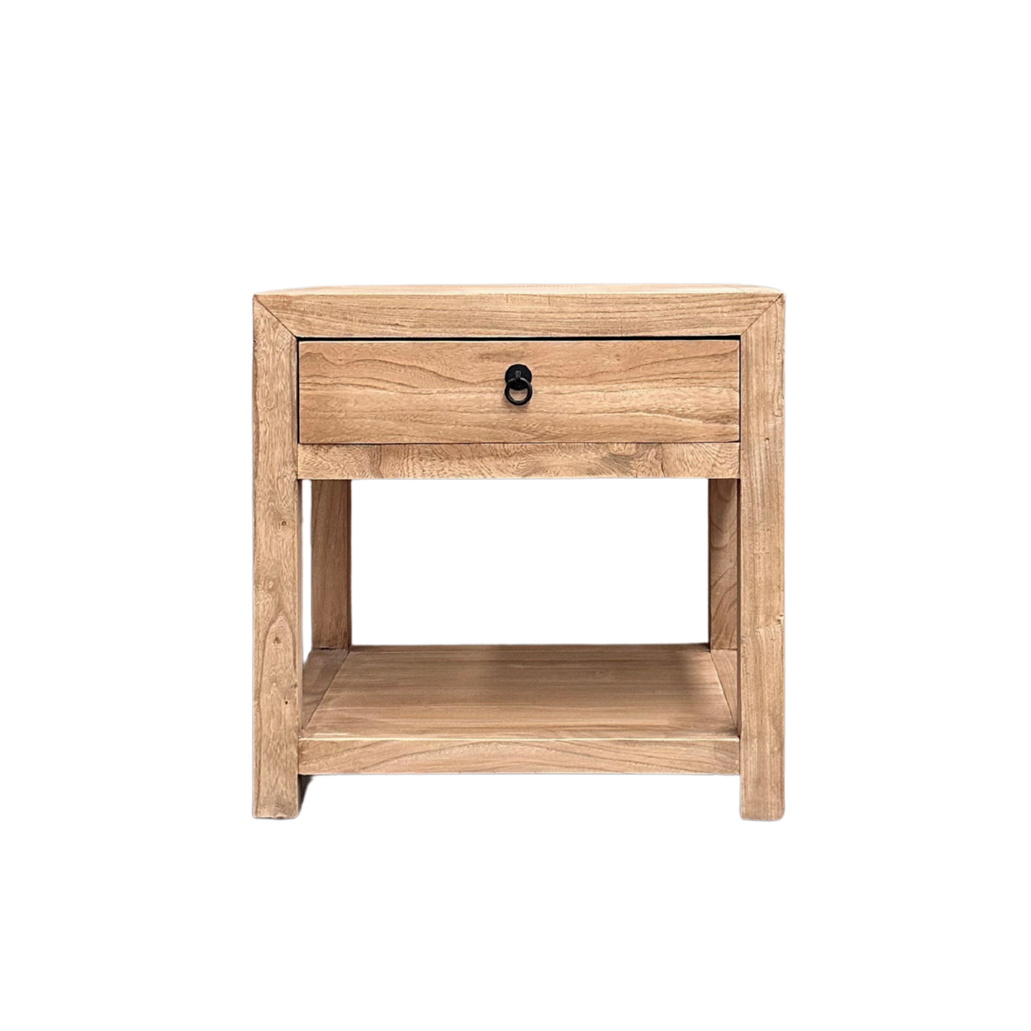 Linear 1 Drawer Open Bedside | Natural | 60 cm