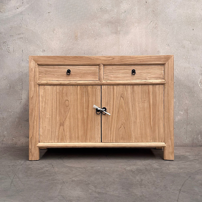 Linear 2 Drawer 2 Door Cabinet | Natural | 120
