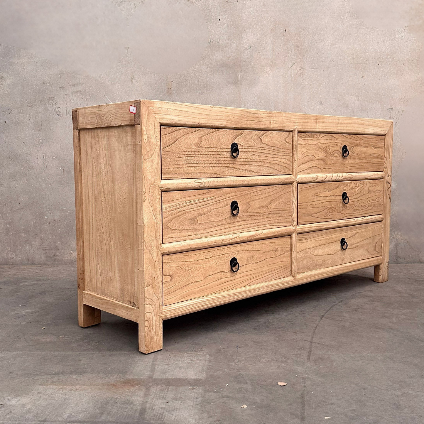 Linear 6 Drawer Cabinet | Natural | 160 cm