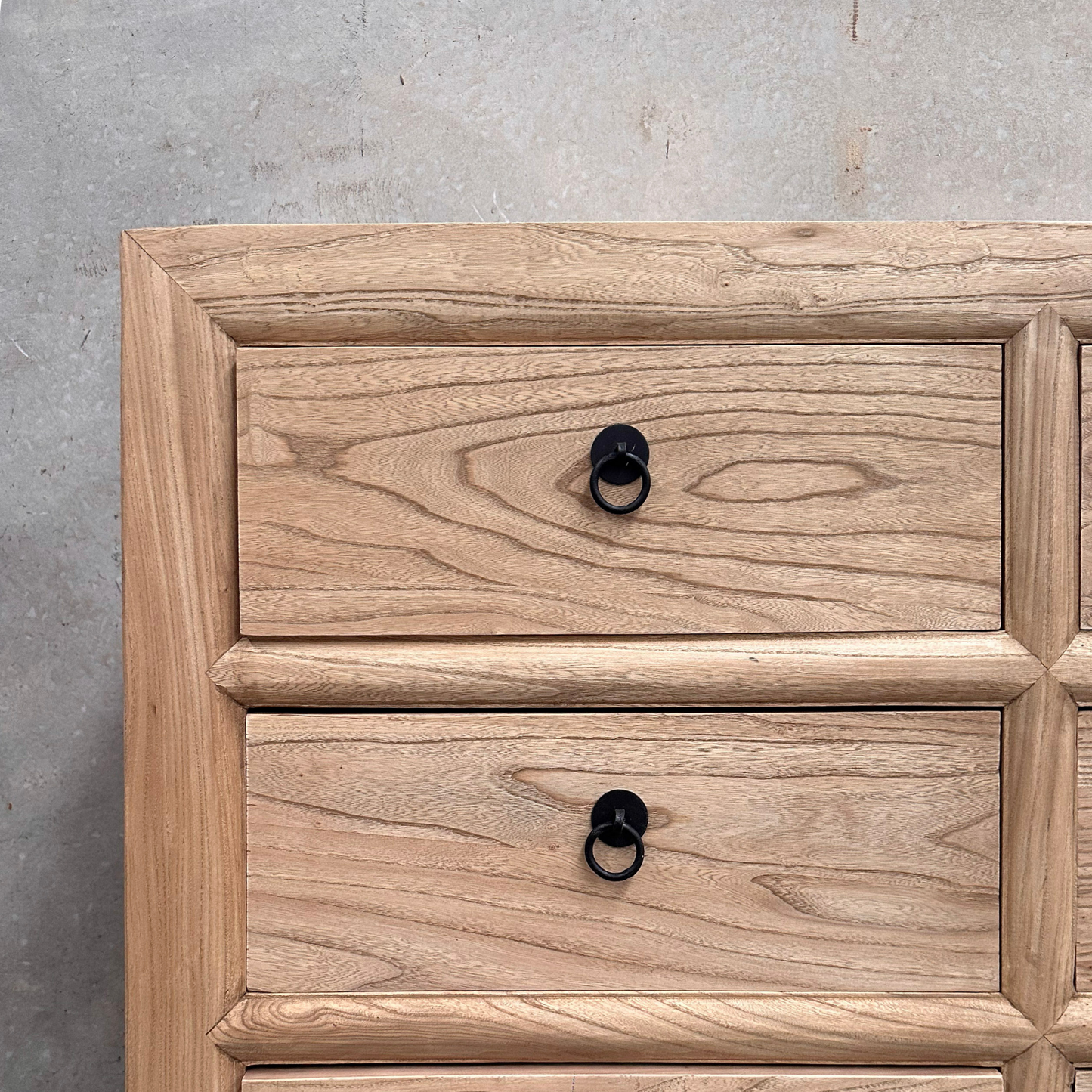 Linear 9 Drawer Chest Cabinet | Natural | 180 cm