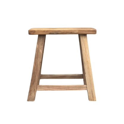 Rectangular Low Stool | Rustic