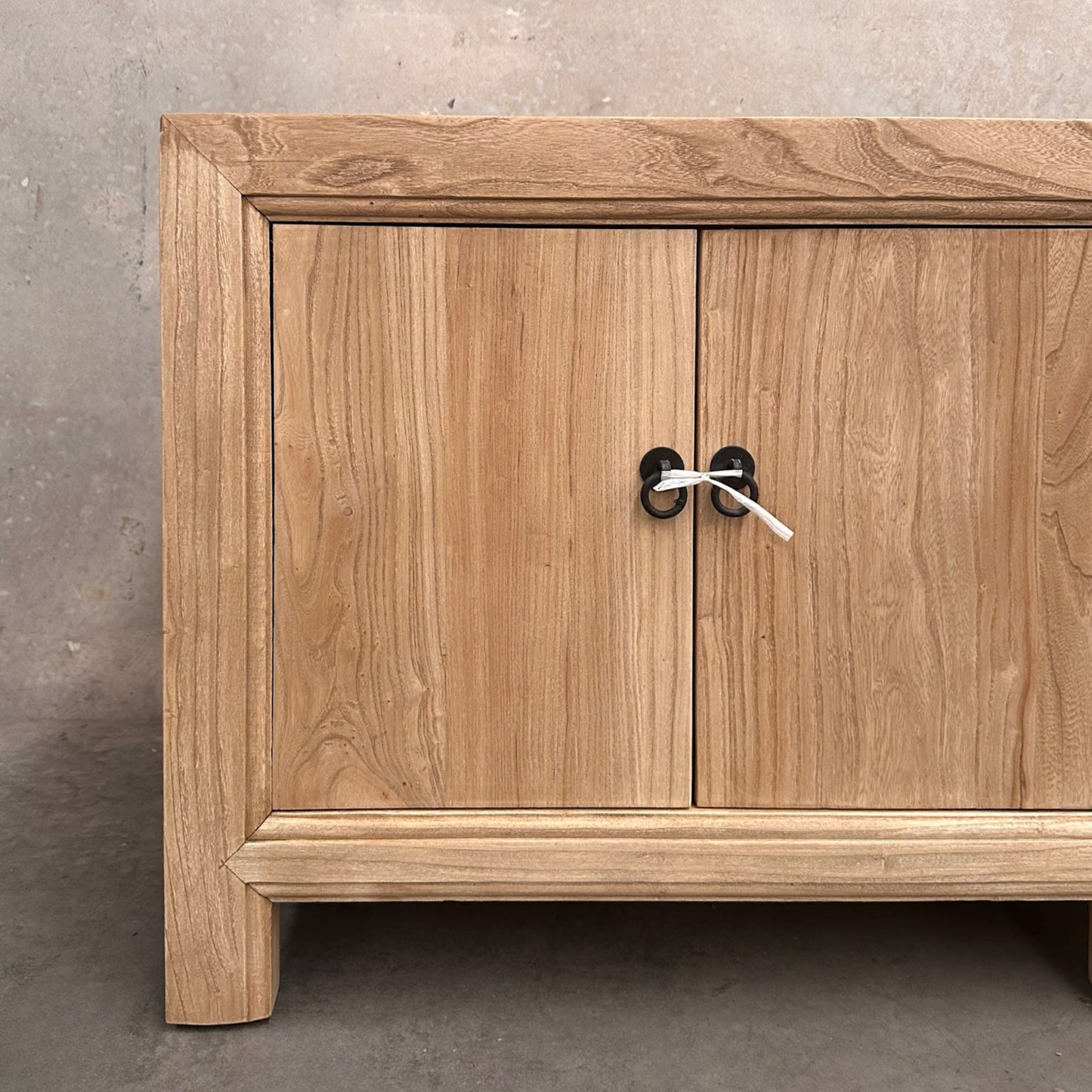 Linear 4 Door Low Cabinet | Natural | 135 cm