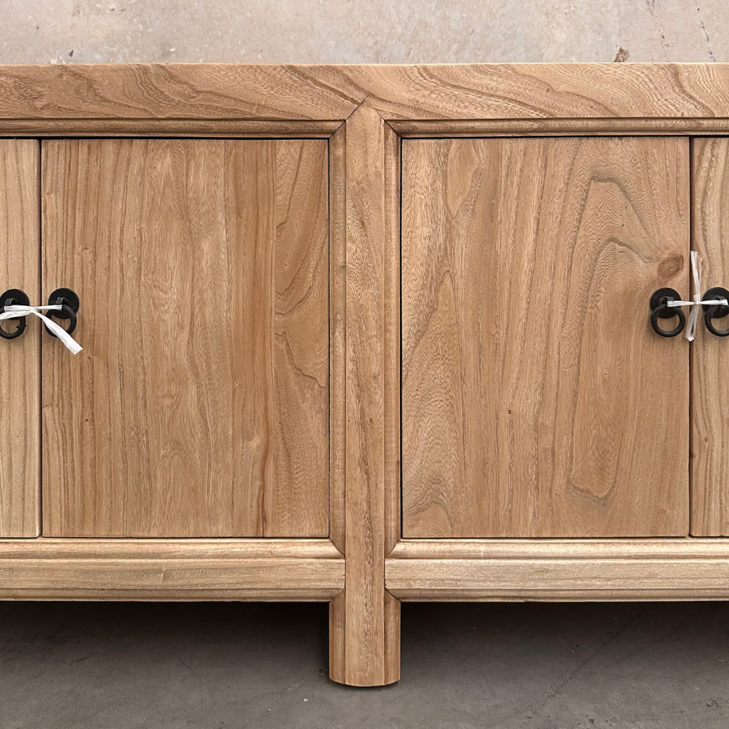 Linear 4 Door Low Cabinet | Natural | 135 cm