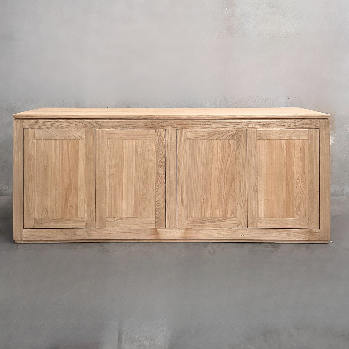 4 Door Block Cabinet | Natural | 180 cm