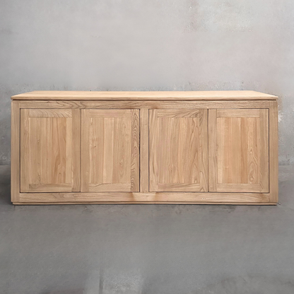 4 Door Block Cabinet | Natural | 180 cm