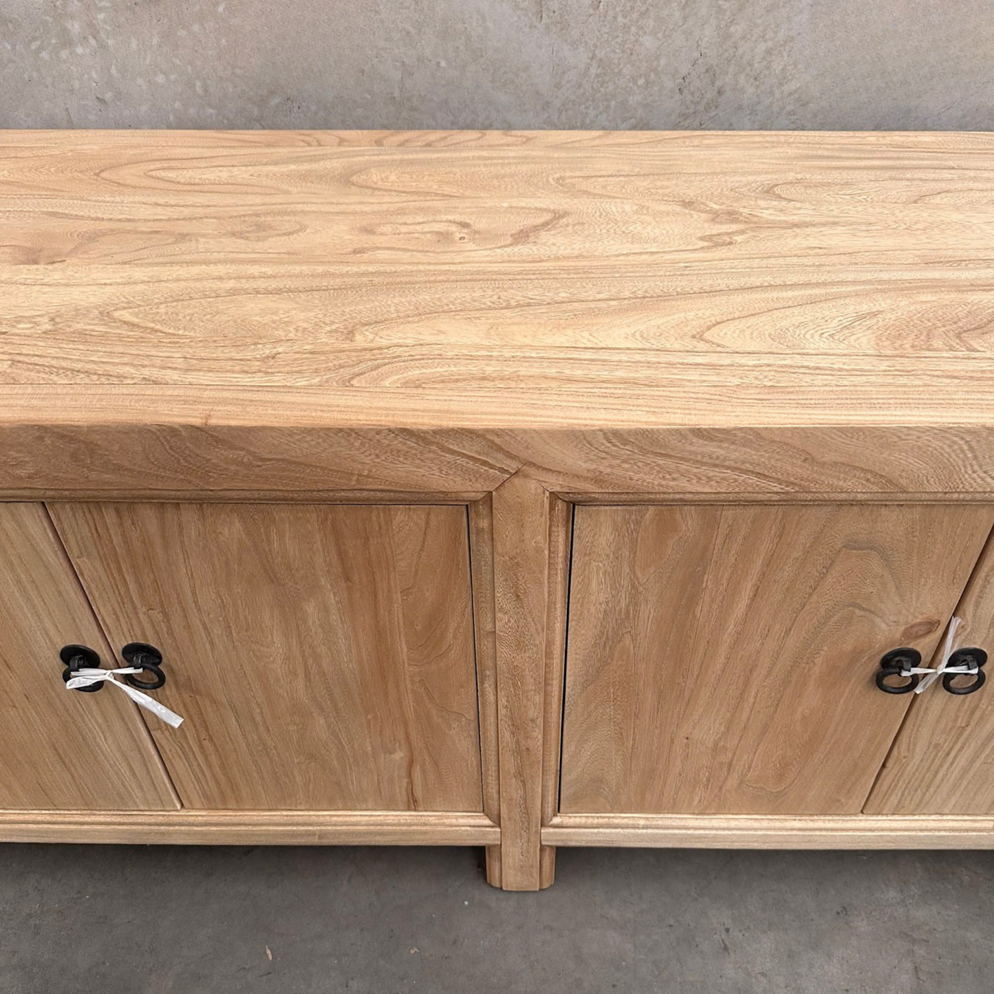 Linear 4 Door Low Cabinet | Natural | 135 cm
