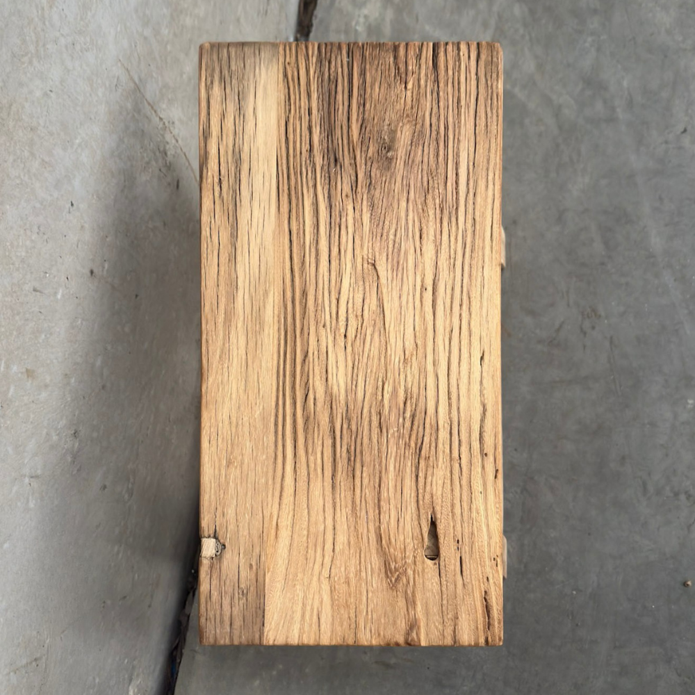 Rectangular Low Stool | Rustic