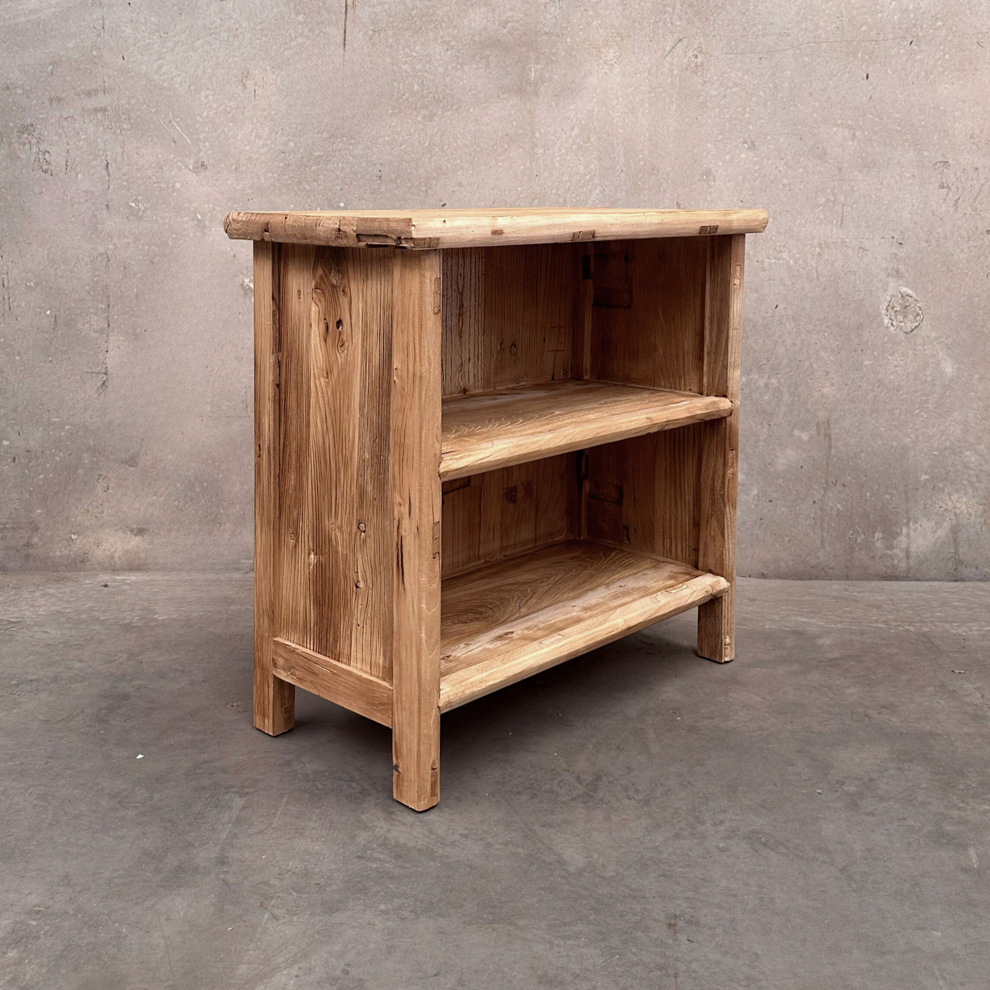 Heritage 2 Pocket Low Shelf | Rustic | 90 cm