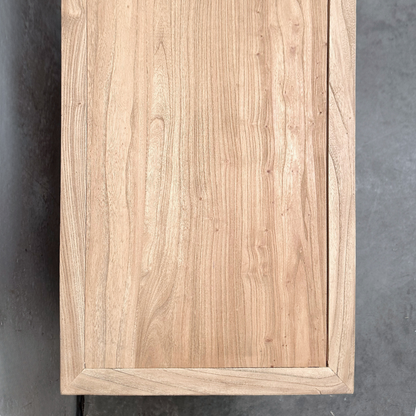 Linear 4 Drawer Chest Cabinet | Natural | 116 cm