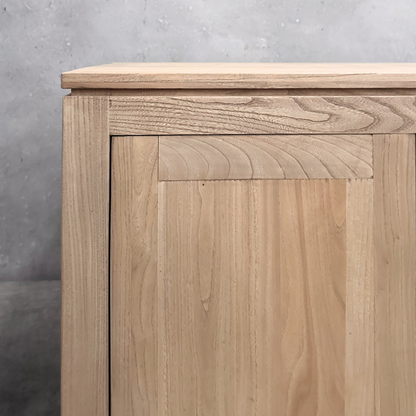 4 Door Block Cabinet | Natural | 180 cm