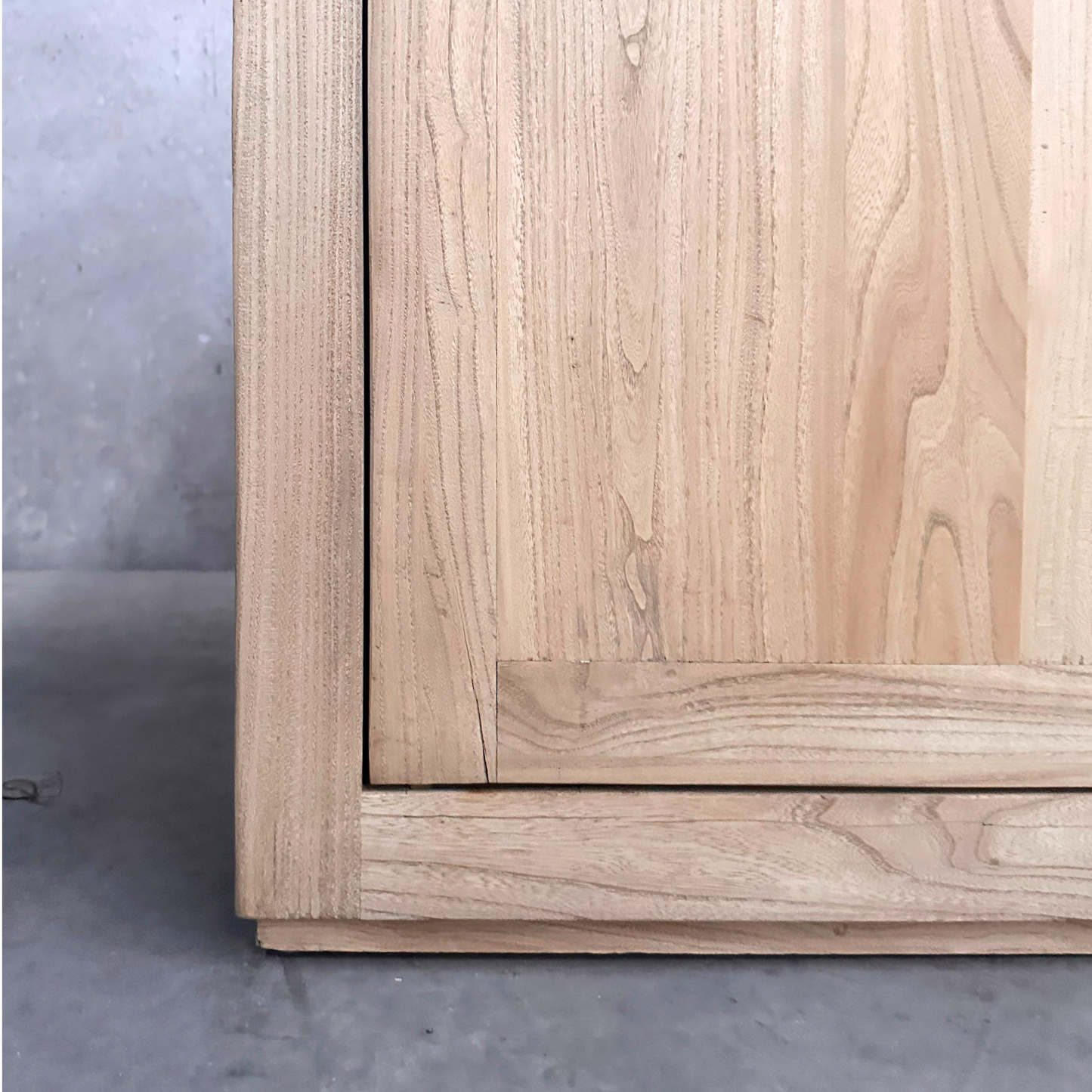 4 Door Block Cabinet | Natural | 180 cm