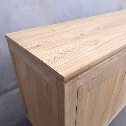 4 Door Block Cabinet | Natural | 180 cm