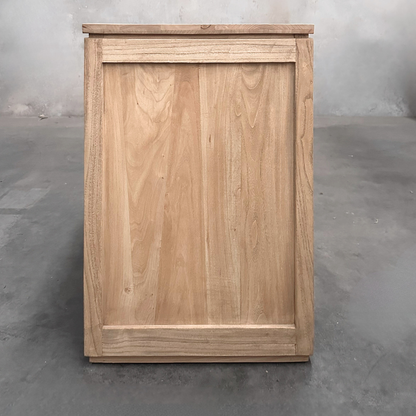 4 Door Block Cabinet | Natural | 180 cm
