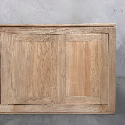 4 Door Block Cabinet | Natural | 180 cm