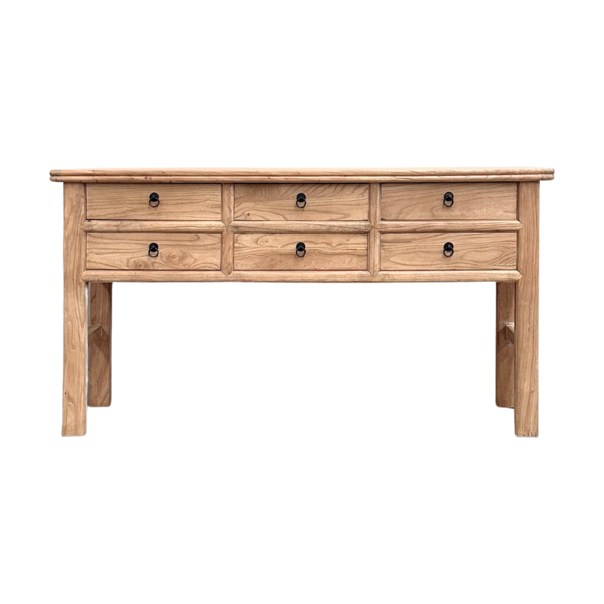 Heritage 6 Drawer Console | Natural | 160 cm
