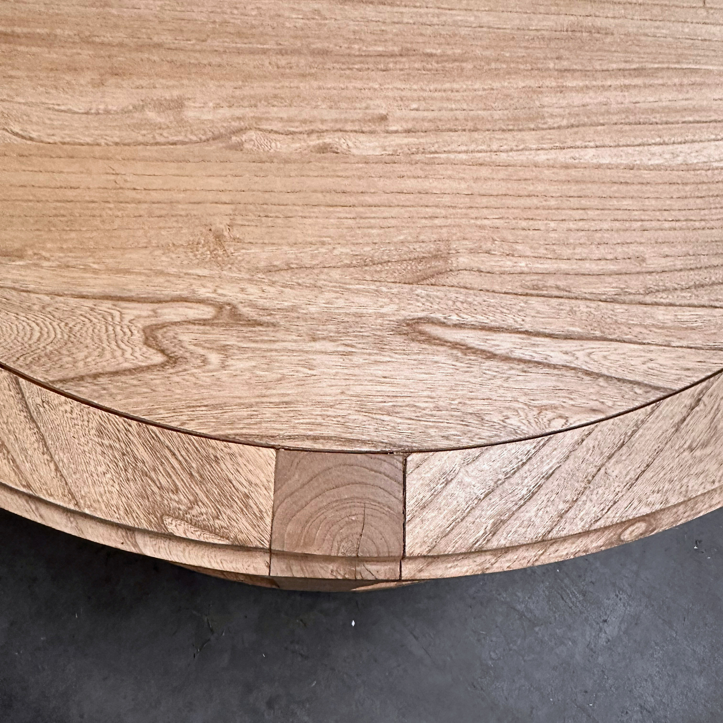 Round Open Coffee Table | Natural | 90 cm