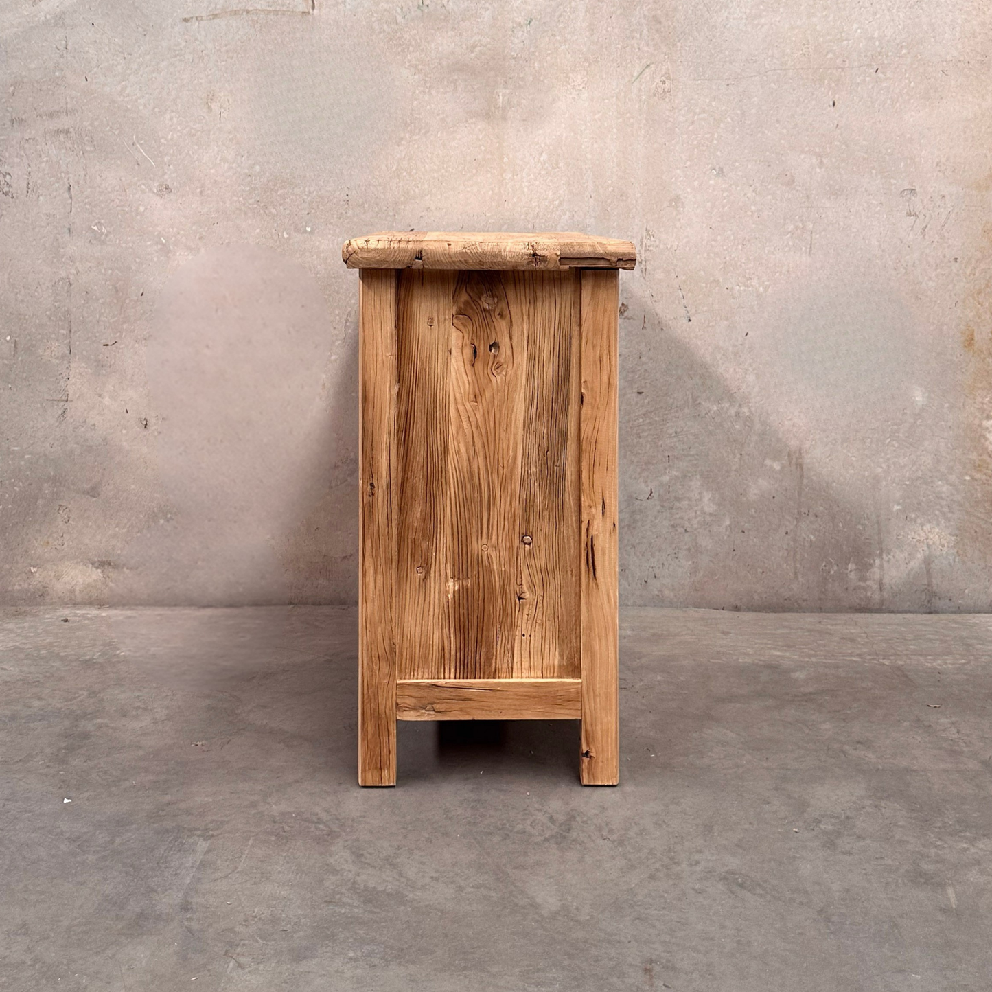 Heritage 2 Pocket Low Shelf | Rustic | 90 cm