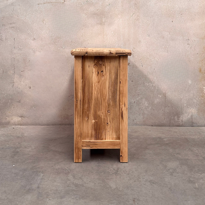 Heritage 2 Pocket Low Shelf | Rustic | 90 cm