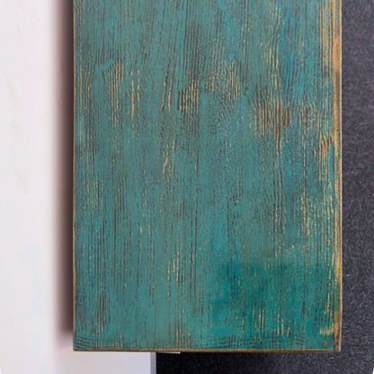 Blue 3 Door Carved Cabinet | Lacquered | 170 cm