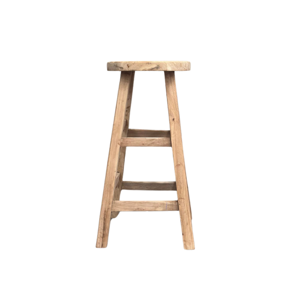 Round Bar Stool | Rustic